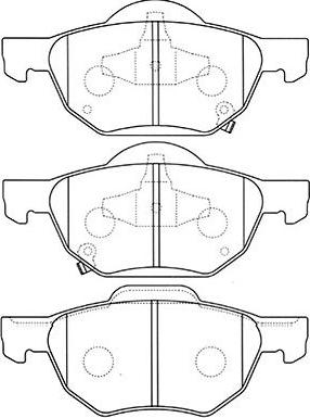 Kavo Parts BP-2045 - Əyləc altlığı dəsti, əyləc diski furqanavto.az