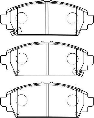 Kavo Parts BP-2046 - Əyləc altlığı dəsti, əyləc diski furqanavto.az