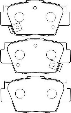 Kavo Parts BP-2040 - Əyləc altlığı dəsti, əyləc diski furqanavto.az