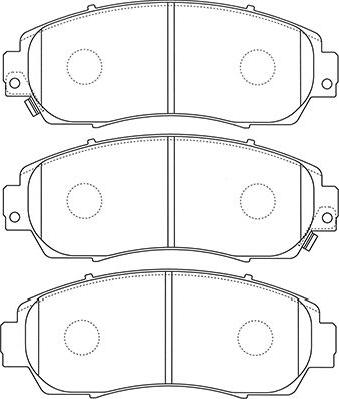 Kavo Parts BP-2059 - Əyləc altlığı dəsti, əyləc diski furqanavto.az