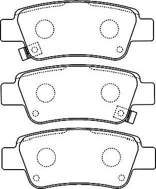 Kavo Parts BP-2055 - Əyləc altlığı dəsti, əyləc diski furqanavto.az