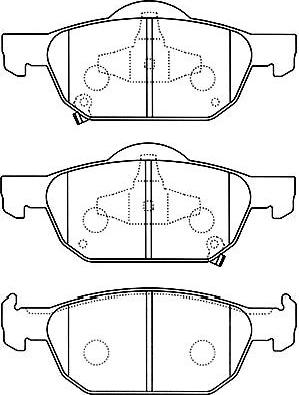 Kavo Parts BP-2056 - Əyləc altlığı dəsti, əyləc diski furqanavto.az