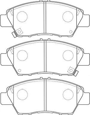 Kavo Parts BP-2058 - Əyləc altlığı dəsti, əyləc diski furqanavto.az