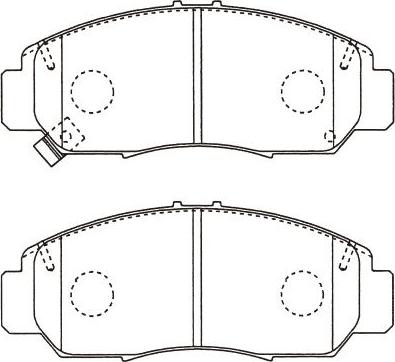 Kavo Parts BP-2065 - Əyləc altlığı dəsti, əyləc diski furqanavto.az