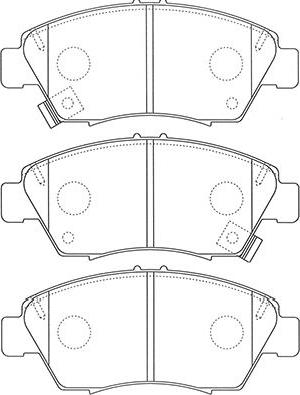 Kavo Parts BP-2061 - Əyləc altlığı dəsti, əyləc diski furqanavto.az