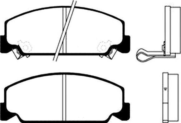 Kavo Parts BP-2014 - Əyləc altlığı dəsti, əyləc diski furqanavto.az