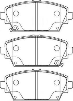 Kavo Parts BP-2036 - Əyləc altlığı dəsti, əyləc diski furqanavto.az