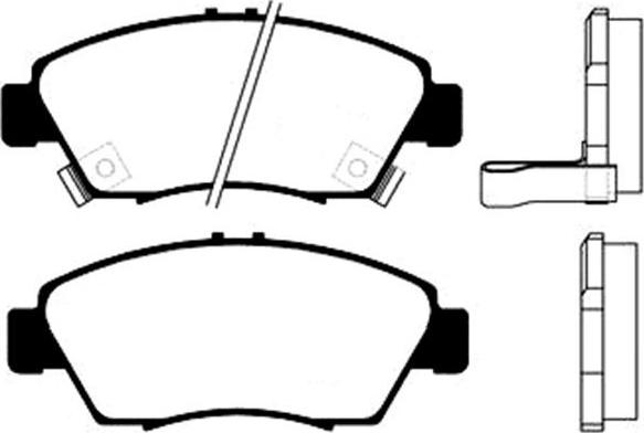 Kavo Parts BP-2022 - Əyləc altlığı dəsti, əyləc diski furqanavto.az