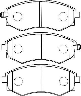 Kavo Parts BP-7504 - Əyləc altlığı dəsti, əyləc diski furqanavto.az