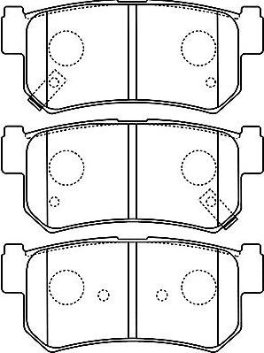 Kavo Parts BP-7503 - Əyləc altlığı dəsti, əyləc diski furqanavto.az