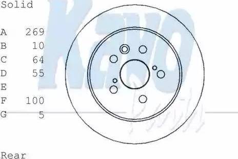 Kavo Parts BR-9446 - Əyləc Diski furqanavto.az