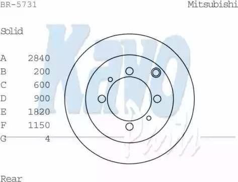 Kavo Parts BR-5731 - Əyləc Diski furqanavto.az