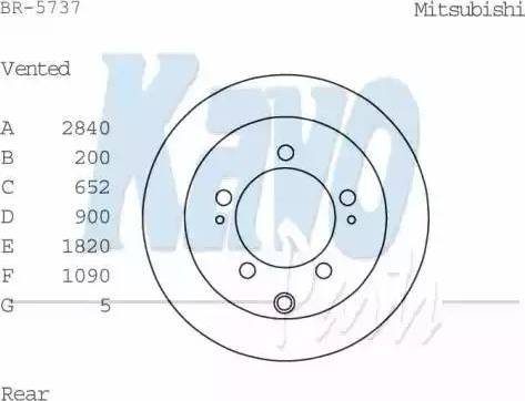 Kavo Parts BR-5737 - Əyləc Diski furqanavto.az