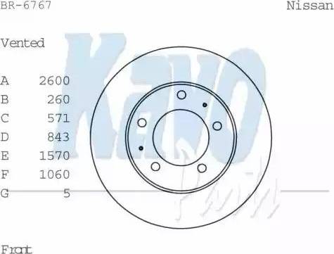 Kavo Parts BR-6767 - Əyləc Diski furqanavto.az