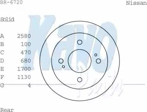 Kavo Parts BR-6720 - Əyləc Diski furqanavto.az