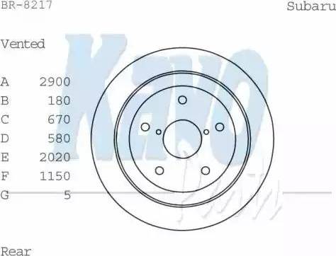 Kavo Parts BR-8217 - Əyləc Diski furqanavto.az