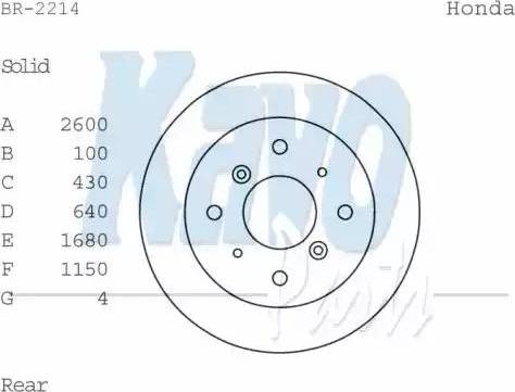 Kavo Parts BR-2214 - Əyləc Diski furqanavto.az