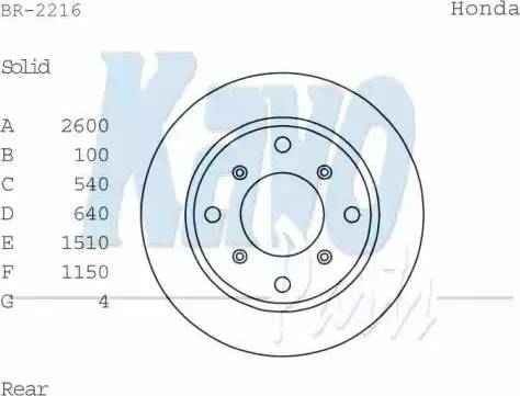 Kavo Parts BR-2216 - Əyləc Diski furqanavto.az