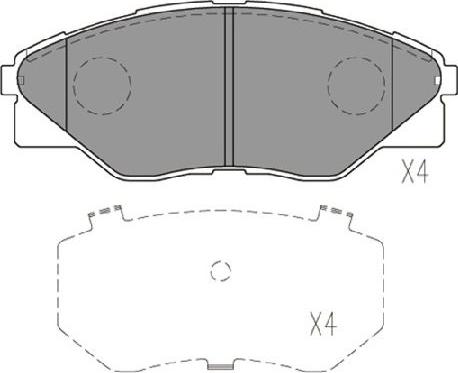 Kavo Parts KBP-9135 - Əyləc altlığı dəsti, əyləc diski furqanavto.az