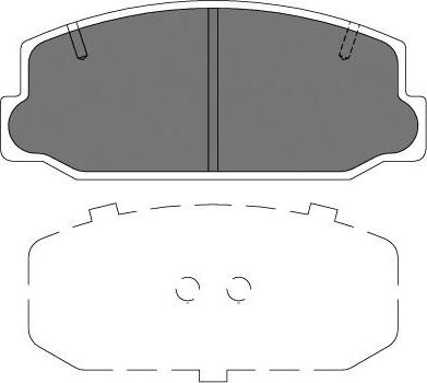 Kavo Parts KBP-9126 - Əyləc altlığı dəsti, əyləc diski furqanavto.az