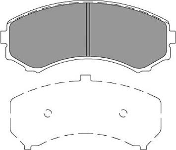 Kavo Parts KBP-4567 - Əyləc altlığı dəsti, əyləc diski furqanavto.az