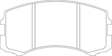 Kavo Parts KBP-5537 - Əyləc altlığı dəsti, əyləc diski furqanavto.az