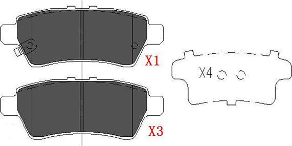 Kavo Parts KBP-6575 - Əyləc altlığı dəsti, əyləc diski www.furqanavto.az