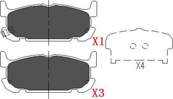 Kavo Parts KBP-6571 - Əyləc altlığı dəsti, əyləc diski furqanavto.az