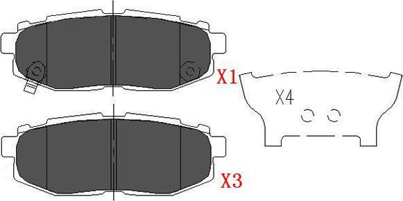 Kavo Parts KBP-8022 - Əyləc altlığı dəsti, əyləc diski furqanavto.az