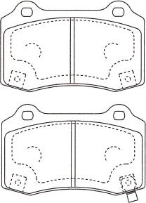 Kavo Parts KBP-3046 - Əyləc altlığı dəsti, əyləc diski furqanavto.az