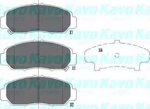 BOSCH 986424722 - Əyləc altlığı dəsti, əyləc diski furqanavto.az