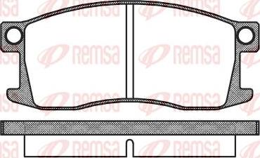 Remsa 2110.00 - Əyləc altlığı dəsti, əyləc diski furqanavto.az