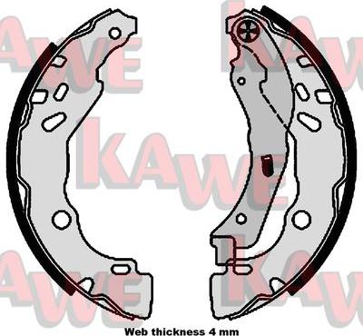 Kawe 01111 - Əyləc Başlığı Dəsti furqanavto.az