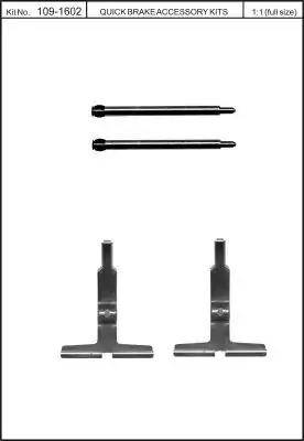 Kawe 109-1602 - Disk əyləc pedləri üçün aksesuar dəsti furqanavto.az