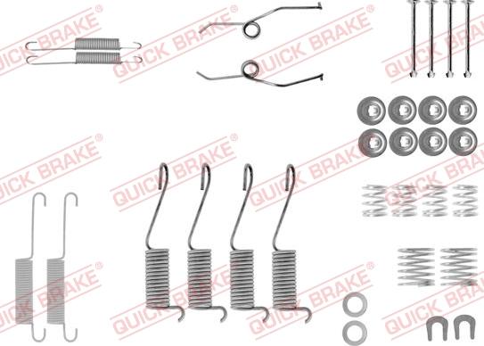 Kawe 105-0697 - Aksesuar dəsti, əyləc başlıqları furqanavto.az