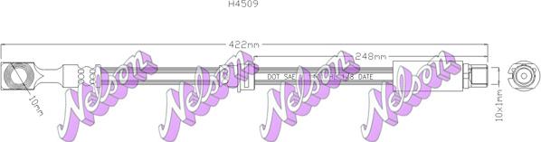 Kawe H4509 - Əyləc şlanqı furqanavto.az