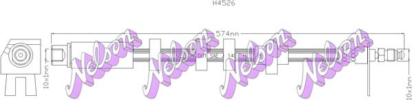 Kawe H4526 - Əyləc şlanqı furqanavto.az