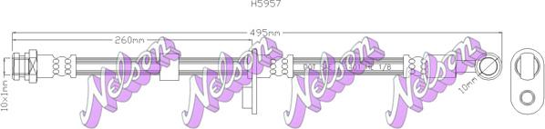 Kawe H5957 - Əyləc şlanqı furqanavto.az