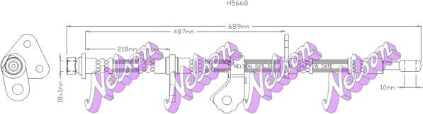 Kawe H5668 - Əyləc şlanqı furqanavto.az