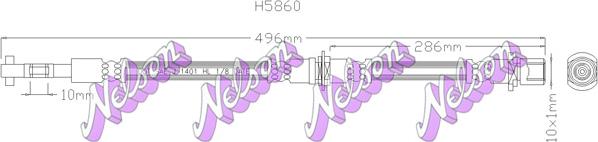 Kawe H5860 - Əyləc şlanqı furqanavto.az