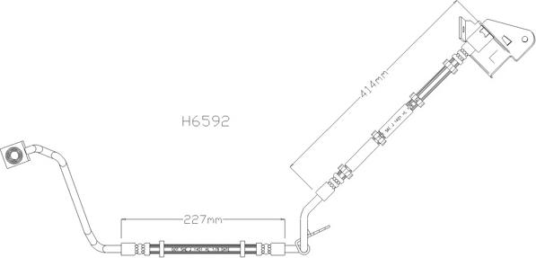 Kawe H6592 - Əyləc şlanqı furqanavto.az