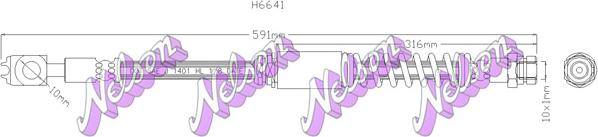 Kawe H6641 - Əyləc şlanqı furqanavto.az