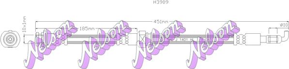 Kawe H3909 - Əyləc şlanqı furqanavto.az