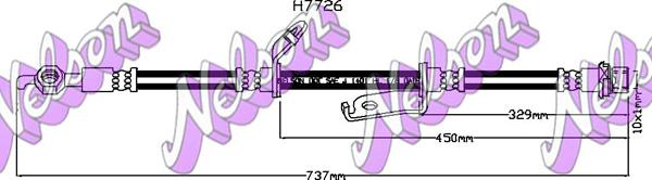 Kawe H7726 - Əyləc şlanqı furqanavto.az