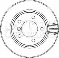 Key Parts KBD4463 - Əyləc Diski furqanavto.az