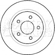 Key Parts KBD4403 - Əyləc Diski furqanavto.az