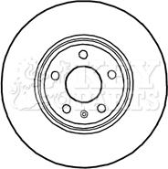 Key Parts KBD4689 - Əyləc Diski furqanavto.az