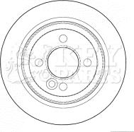 Key Parts KBD4627 - Əyləc Diski furqanavto.az