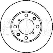 Key Parts KBD4093 - Əyləc Diski www.furqanavto.az