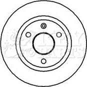 Key Parts KBD4004 - Əyləc Diski furqanavto.az